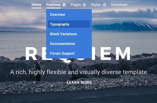 Dropdown Menu